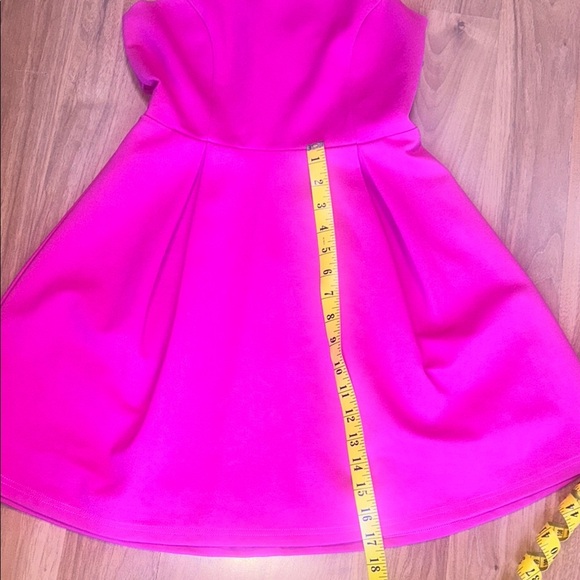 Lulu's Pink Pleated Halter Mini Dress for Prom - Picture 4 of 8